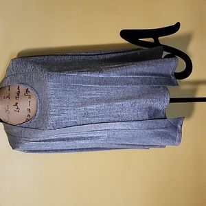 SUSAN GRAVER FOIL PRINT CARDIGAN and TANK SET